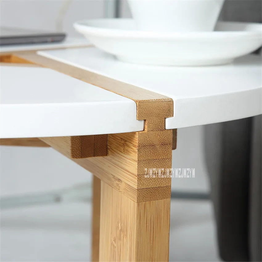 ND121001 European-Style Side Table Round Edge Coffee Simple Design Bedside Space-Saving Wood Tea Living Room |