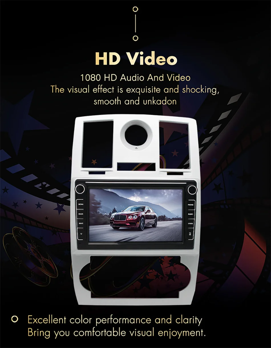 Автомагнитола для Chrysler 300C 2005 2006 2007 мультимедийный видеоплеер на Android DVD стерео