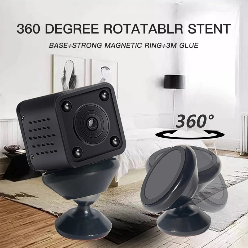 Миниатюрная Wi-Fi IP-камера Tuya HD 1080P с встроенным аккумулятором беспроводная