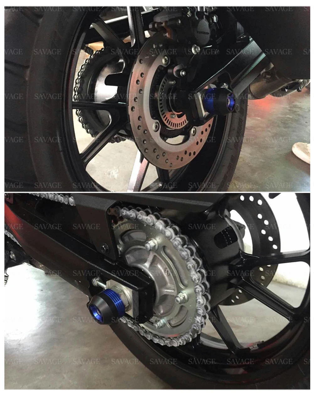 Для Yamaha YZF-R1 YZF R1 2007-2008 Передняя Задняя ось вилка колесные ползунки защита от