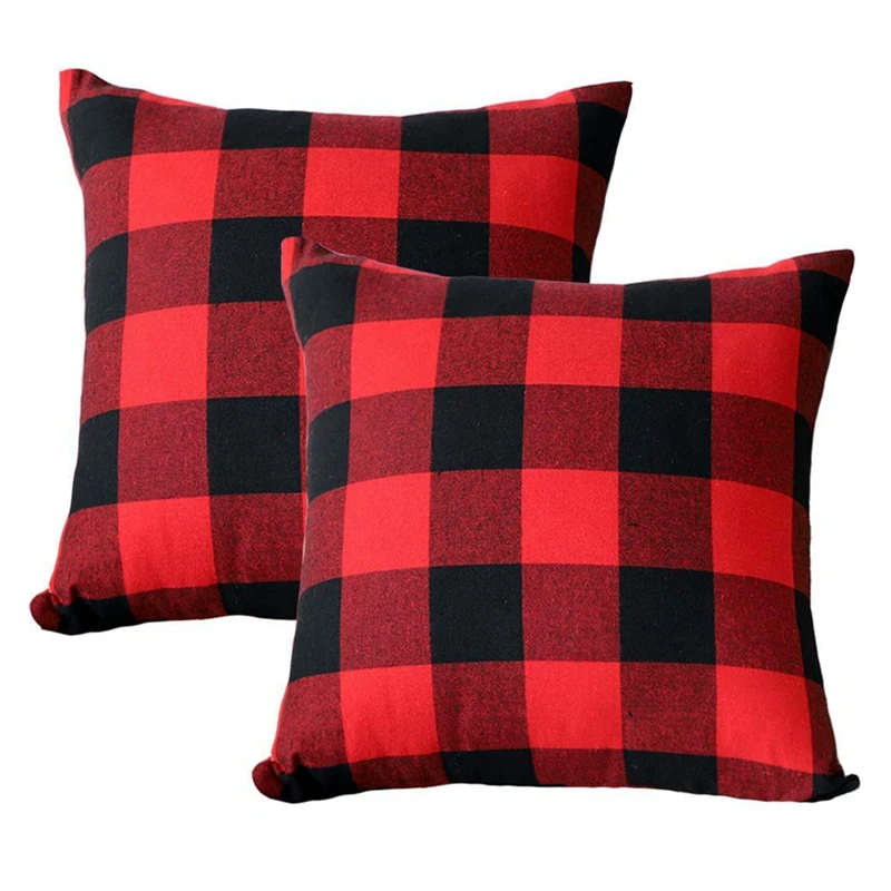 2 предмета Рождество Красного и черного цветов плед Подушка Чехол &amp 1 шт. коврик
