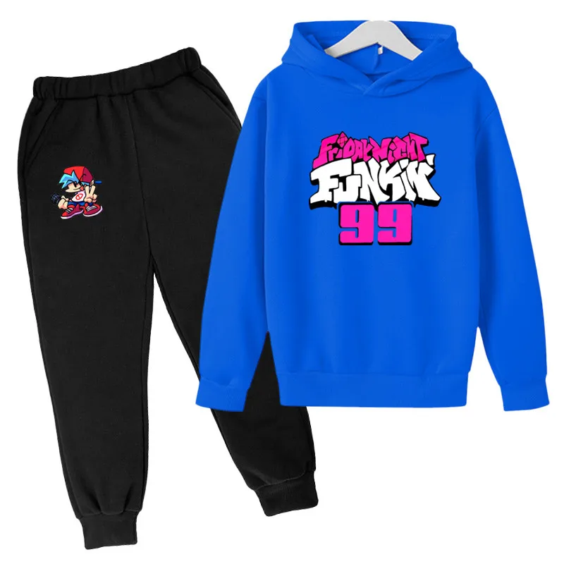 

Friday Night Funkin Sets Boys Girls Sports Suits Spring Sweatshirt Hoodie Outdoor Causal Tracksuit 2 Piece Teenager Set 4-14T