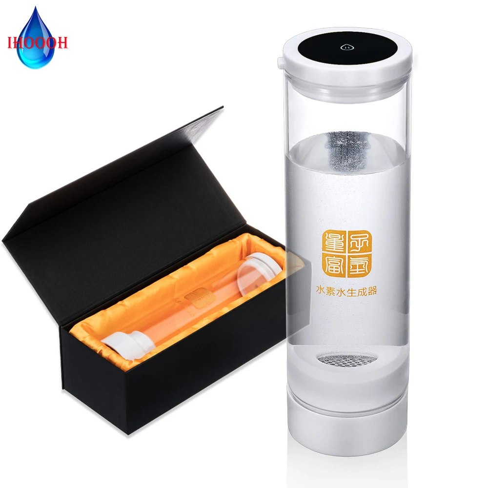 

Hydrogen Water Generator DuPont N117 SPE/PEM Japan Titanium Electrolysis H2 Ionizer Anti Aging Healthy Hydrogen Water Bottle