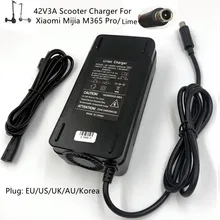 42V 3A Electric Skatebaord Adapter Scooter Charger For 36V Mijia M365 Pro  Electric Scooter Bike Accessories EU/US/AU/UK Plug