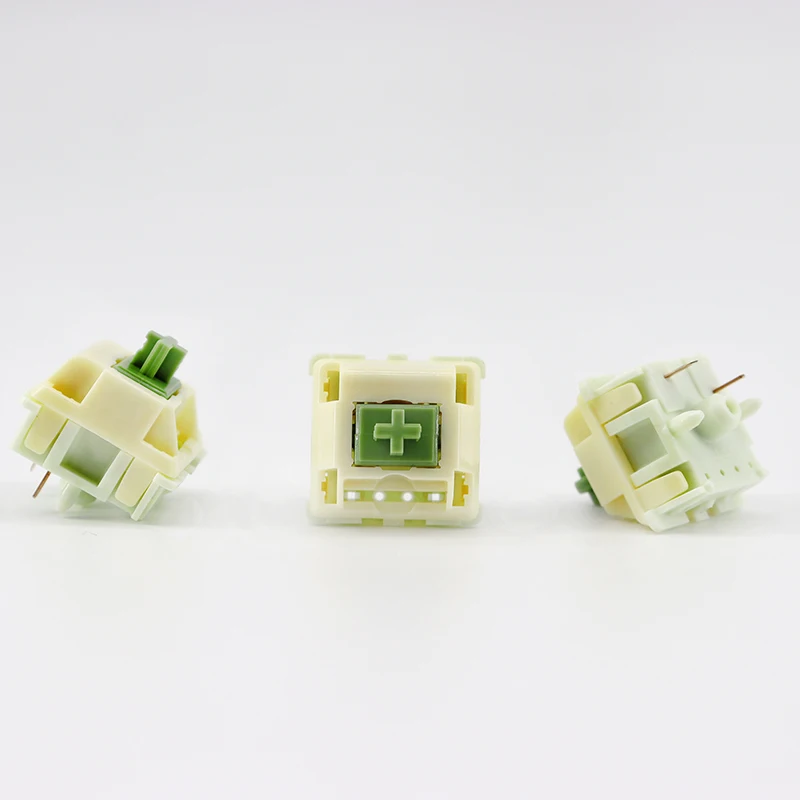 

Matcha Switches Linear Mechanical Keyboard Switch 68g Customized Keyboard Switch 5-pin Extended Spring Compatible with MX