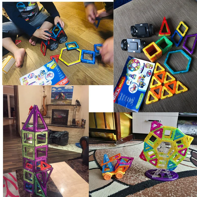 Магнитный конструктор блоки большой размер один кирпич часть аксессуар