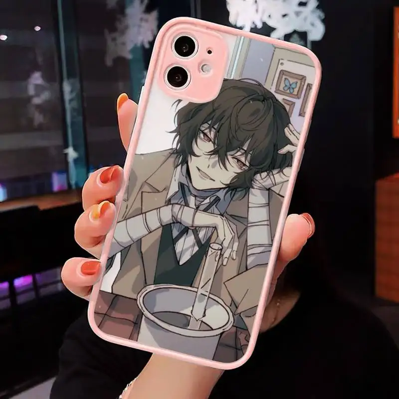 

bungou stray dogs Dazai Osamu japanese anime Phone Cases matte transparent For iphone 7 8 11 12 plus mini x xs xr pro max cover