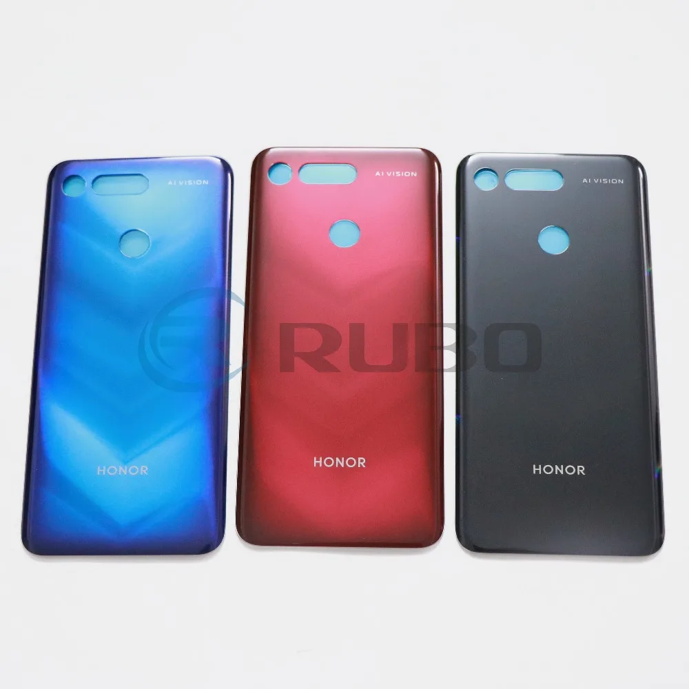 Для huawei Honor View 20 Задняя крышка батареи Задняя стеклянная панель дверной Корпус чехол с клейкой наклейкой для Honor V20 задняя крышка
