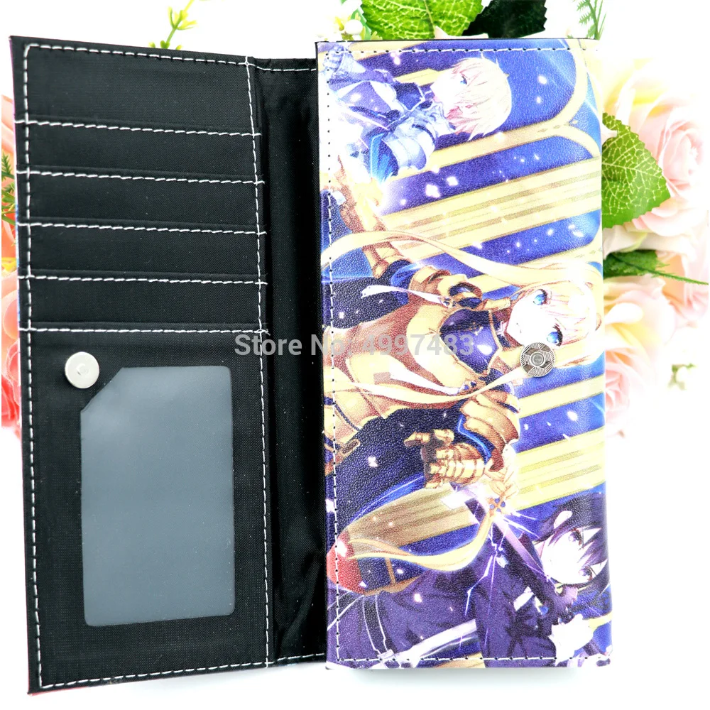 Аниме Sword Art Online SAO клатч кошелек Kirigaya Kazuto Синтетическая кожа с внутренним