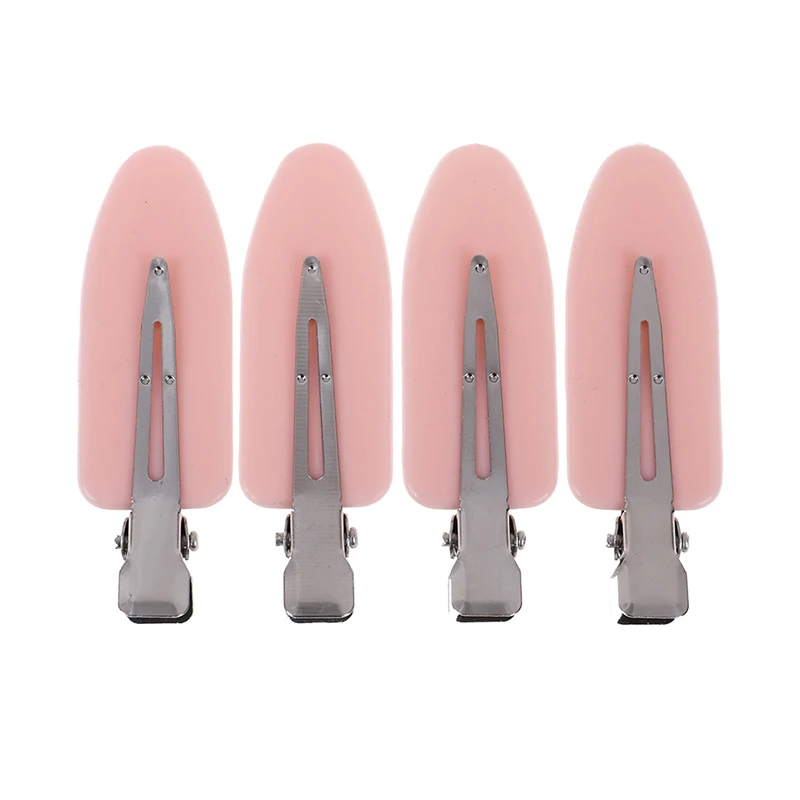 

4Pcs Hair clip no bend hair bangs clips no mark hair pin curl clips 4 color leaf
