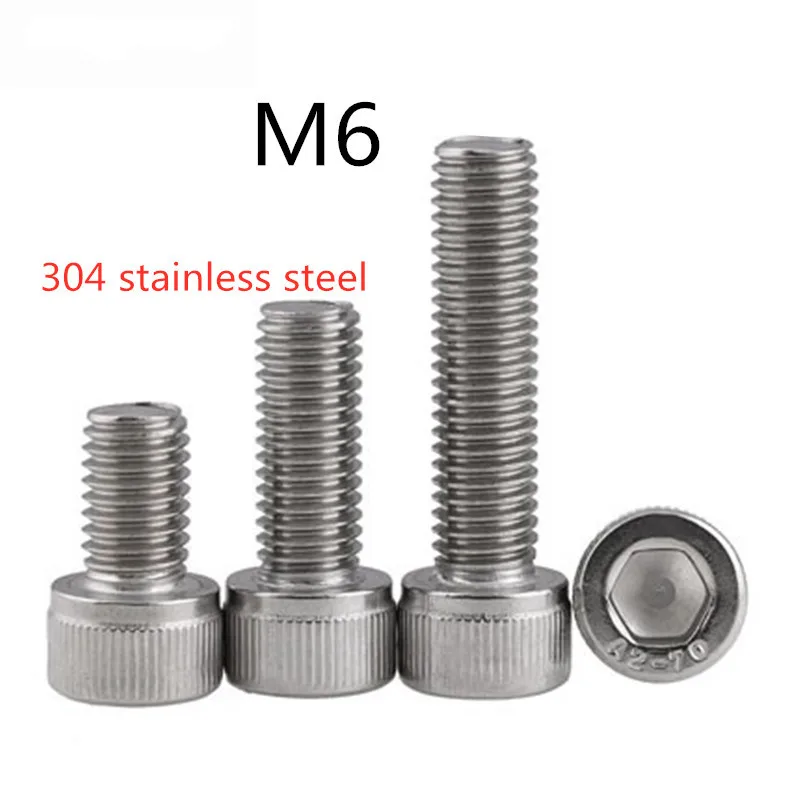 10 шт. Шестигранная головка шестигранный ключ болт 8/10/12/14/16/18/20 мм нержавеющая