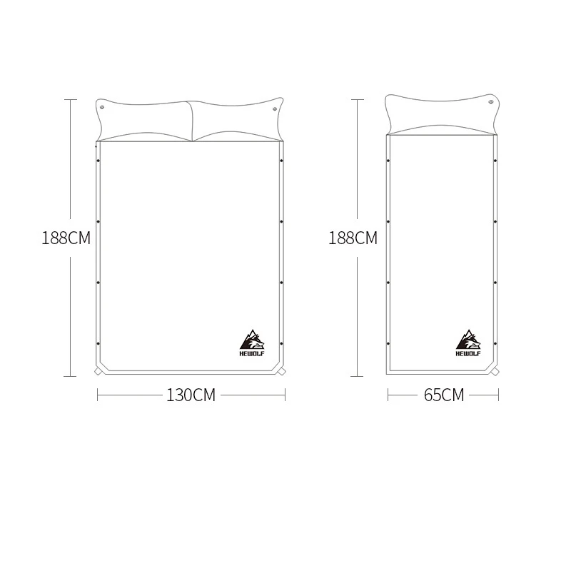 Утолщенная губка 5 см одинарная двойная Автоматическая надувная подушка уличный