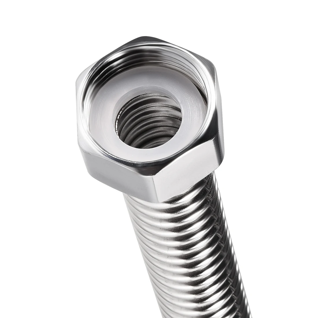 

uxcell Corrugated Stainless Steel Water Line 11.8inch Long G3/4 Female Connector 2pcs