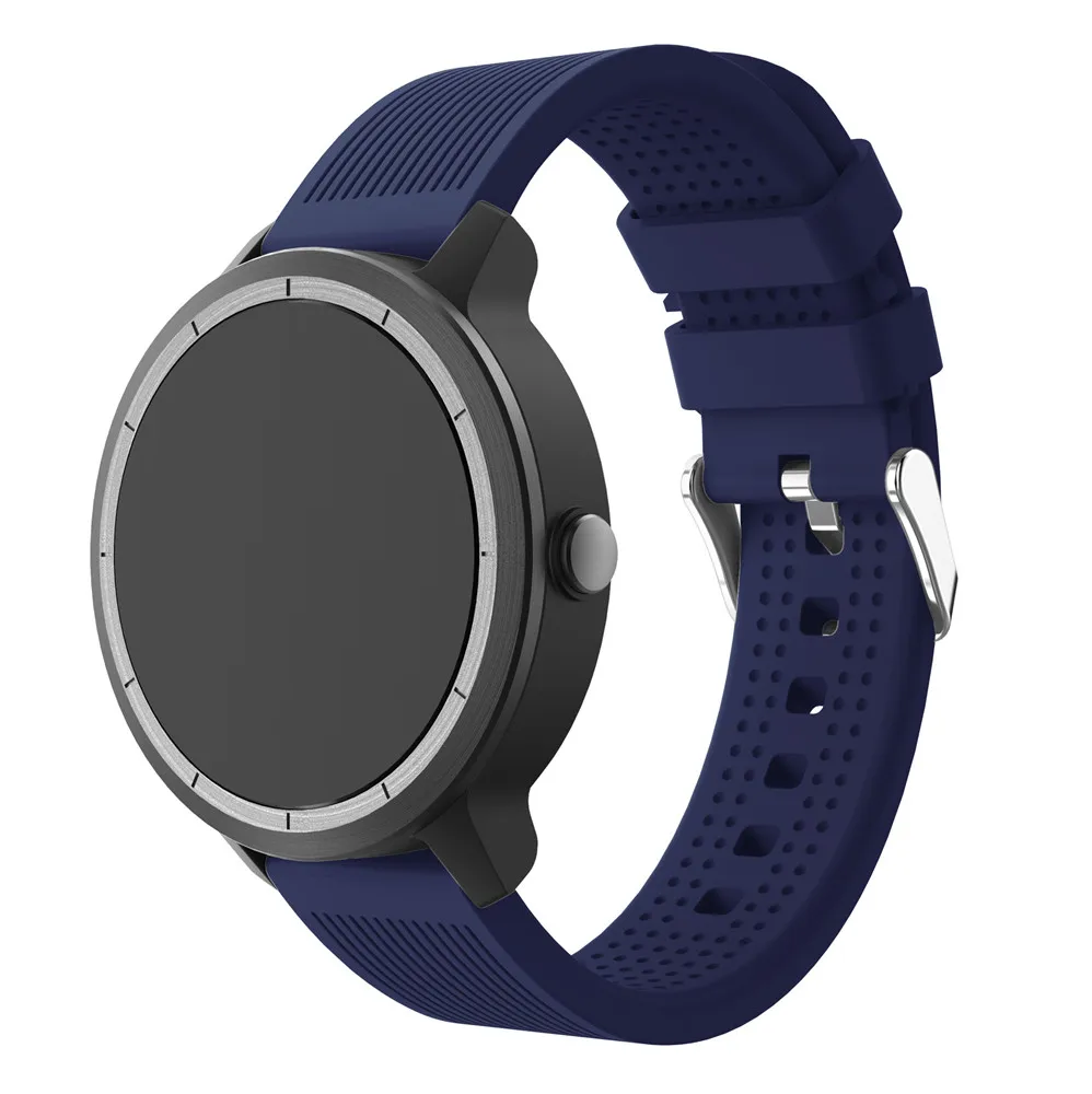 Soft Silicone Replacement smart watch Strap for Garmin vivoactive3 vivomove HR Smart Wristband Samsung Galaxy Watch Active band | Наручные