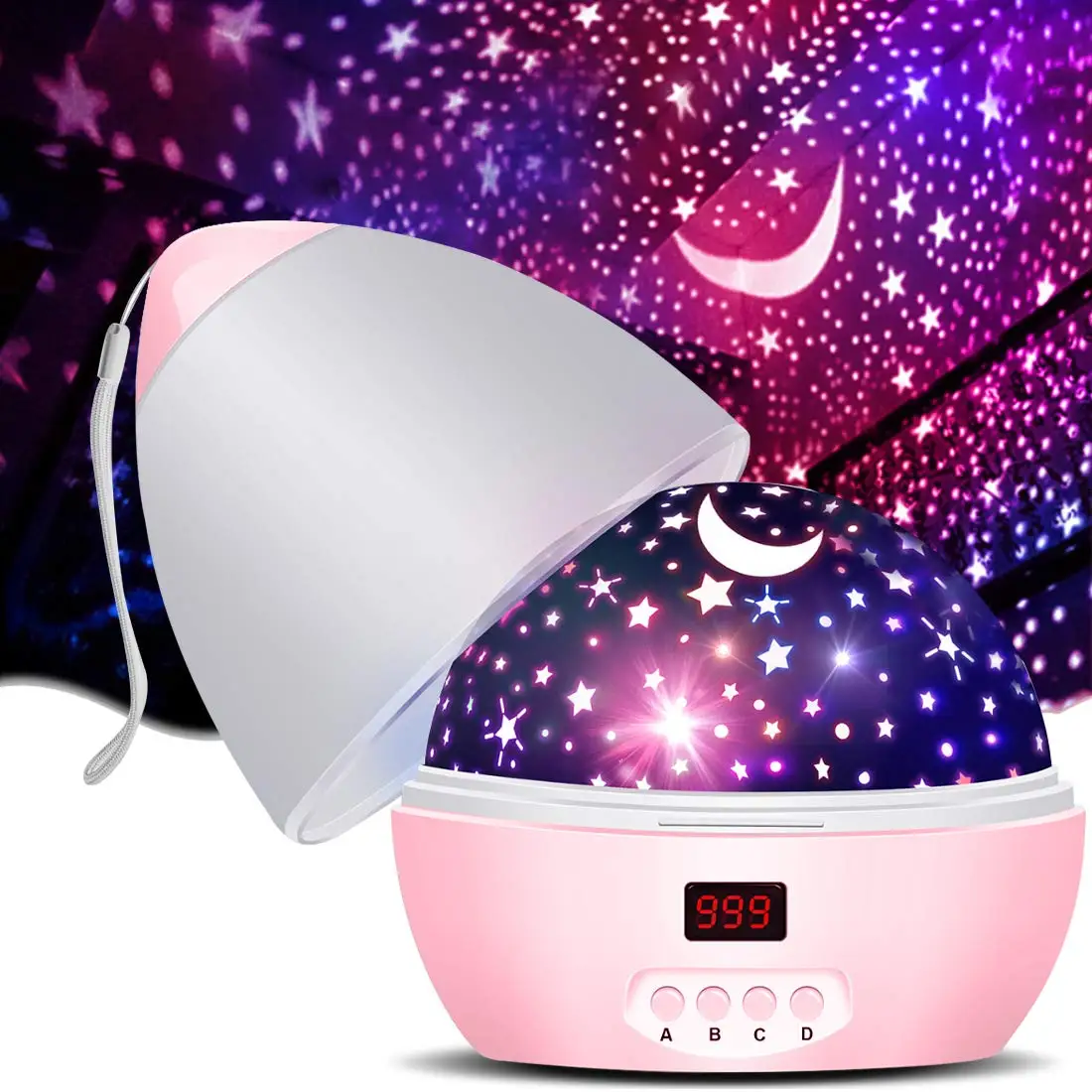 

Звездный проектор MOKOQI, Ночной светильник для детей и взрослых, Звездный Ночной светильник, романтическая вращающаяся проекционная лампа с ...