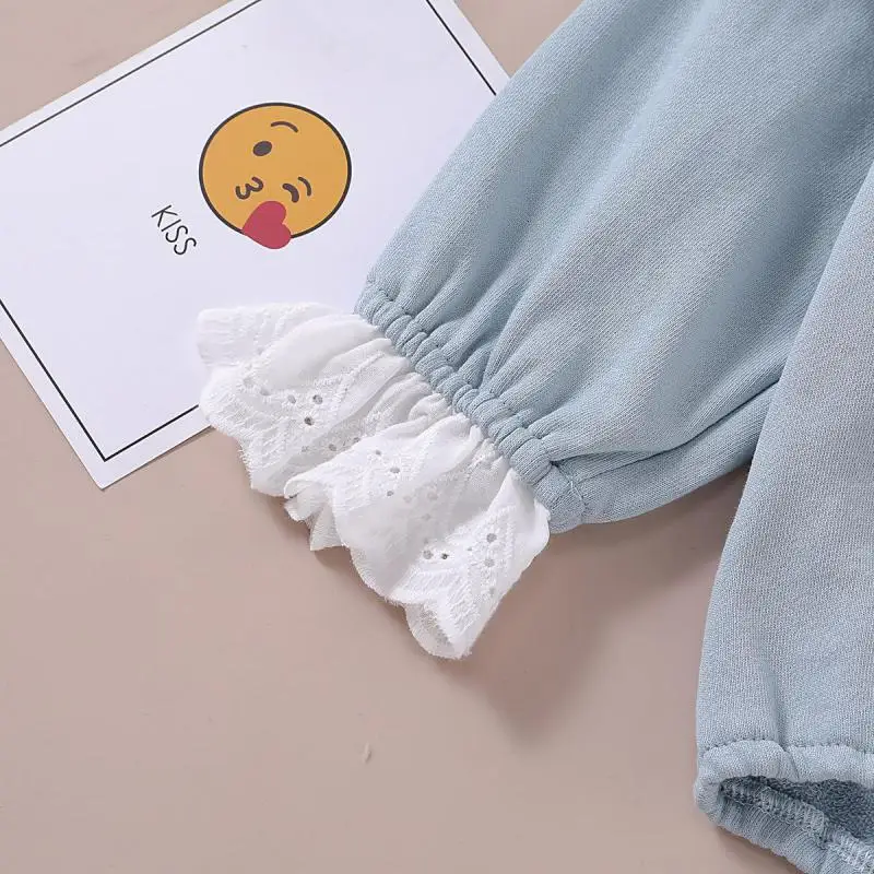 

Korean Newborn Baby Girls Clothes Infant Baby Girls Solid Ruffles Floral Long Sleeve Romper Jumpsuit With Cute Hair Band Outfits