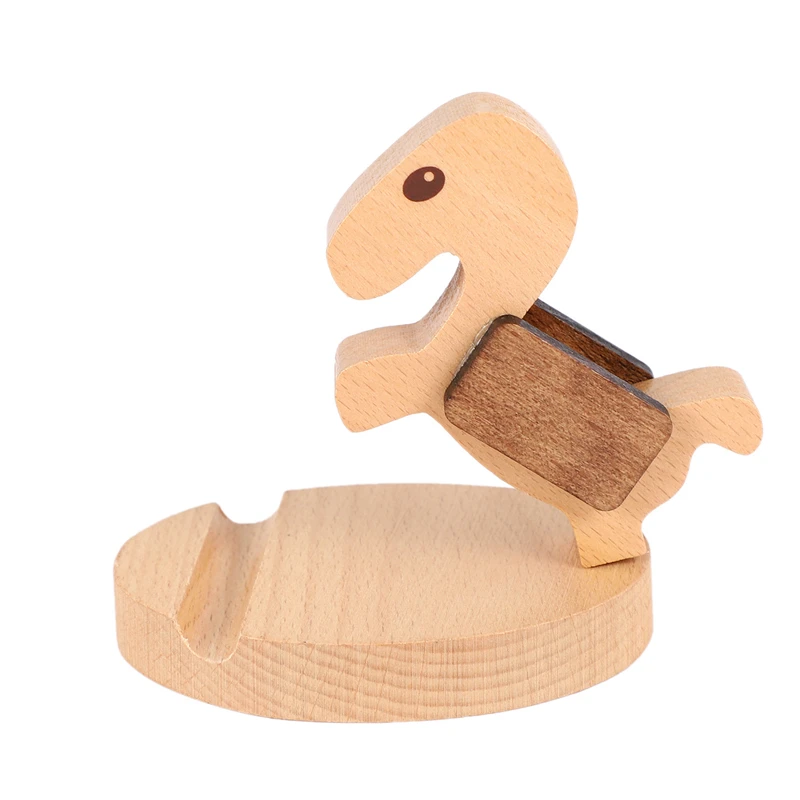 Креативные подарки портативный деревянный держатель мобильного телефона