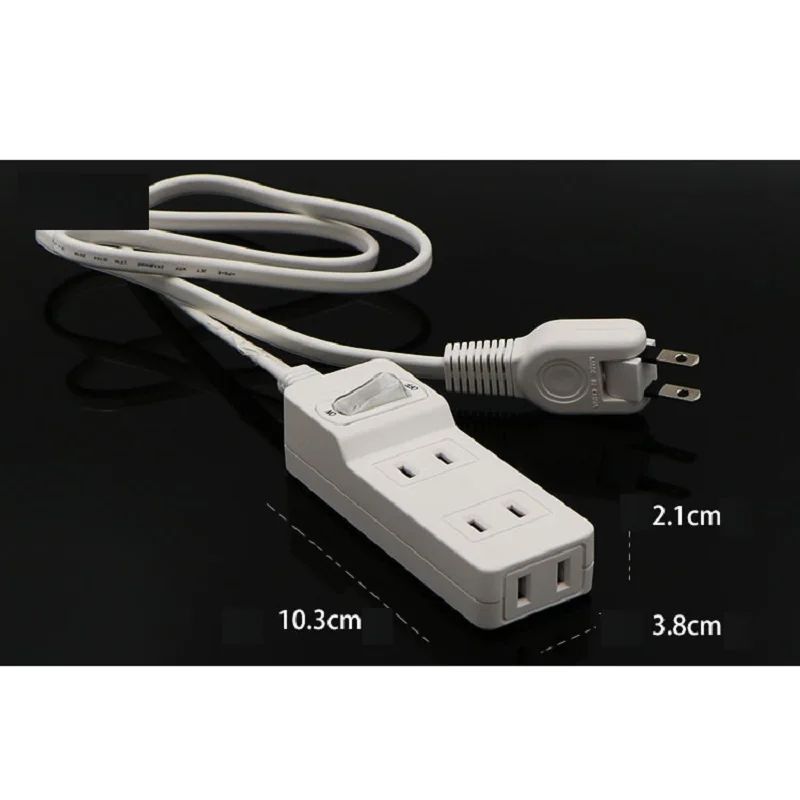 2 контактный разъем японского стандарта США портативный маленький удлинитель с