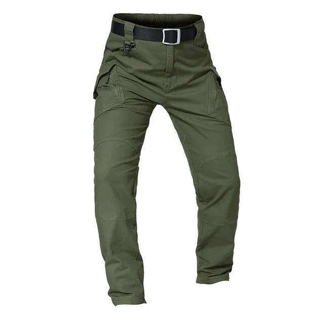 

New Mens Tactical Pants Multiple Pocket Elasticity Military Urban Commuter Tacitcal Trousers Men Slim Fat Cargo Pant 5XL