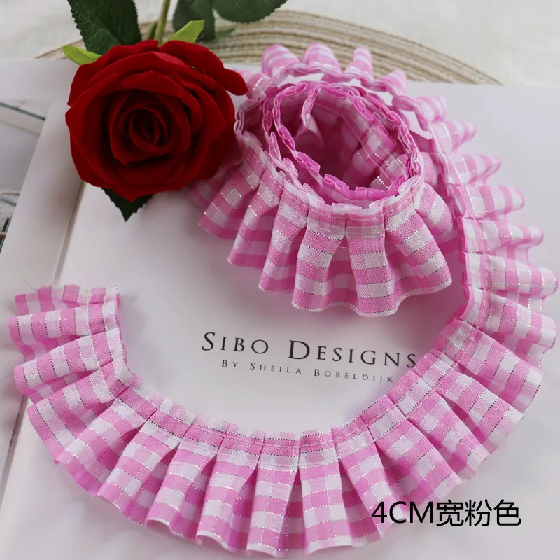 Low Price Multi-purpose Lattice Ribbon Pleated Lace Clothes Skirt Hat Ring With Decorative Bow To Make Toys Clothing Accessories | Дом и сад