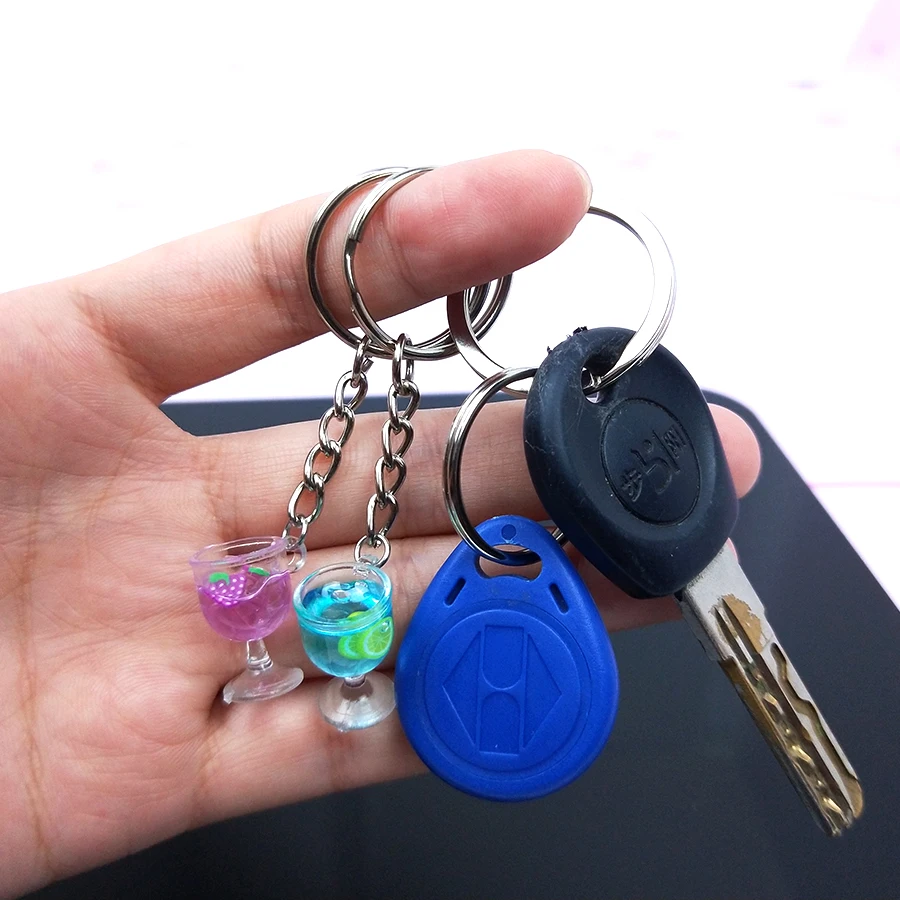 Милые смолы акриловые бокалы пити фруктового сока брелок дрейф бутылка ракушка