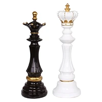 new queen chess piece sculpture european style chess resin craft ornament tabletop decoration home office centerpiece
