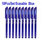 Набор стираемых ручек DELVTCH 0,5 мм, 10 шт., стержень с иглами, 4 цвета, Офис Школа Студент мм, канцелярские принадлежности для рисования