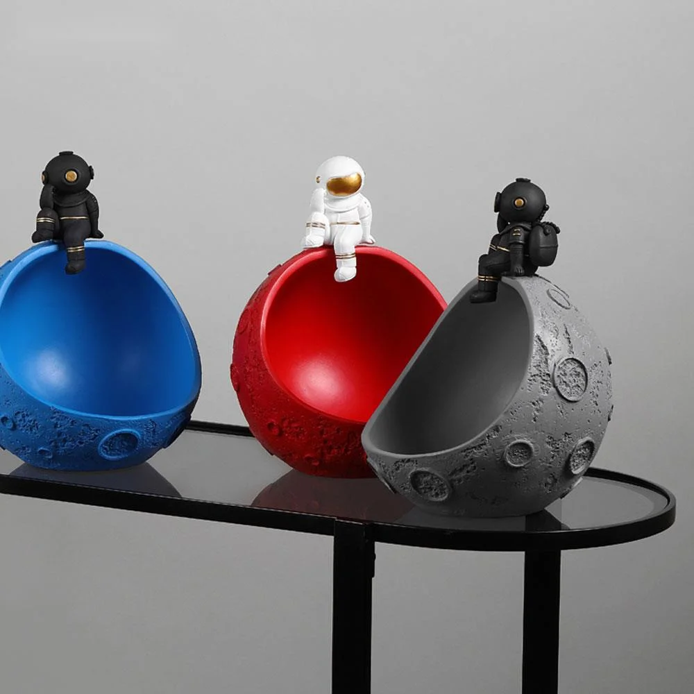 

Органайзер для ключей астронавта, шкатулка для хранения фигурок для украшения интерьера дома, статуэтка из смолы для художественной скульп...