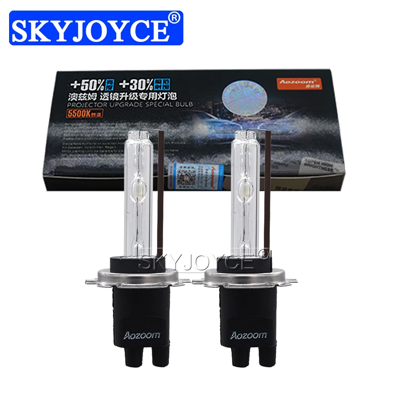 SKYJOYCE 10 пар высокой яркости Aozoom H1 H7 HID ксеноновые лампы H8 H11 D2H 5500K 3800LM автомобильного фары для 5W 55W комплект авто-ламп.