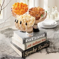 witch hands snack bowl stand resin desktop ornament halloween home party decoration halloween decoration excluding books