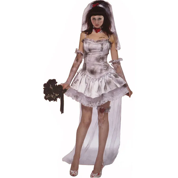 

New Ladies Halloween costume sexy witch costume ghost bride costume demon witch game uniform