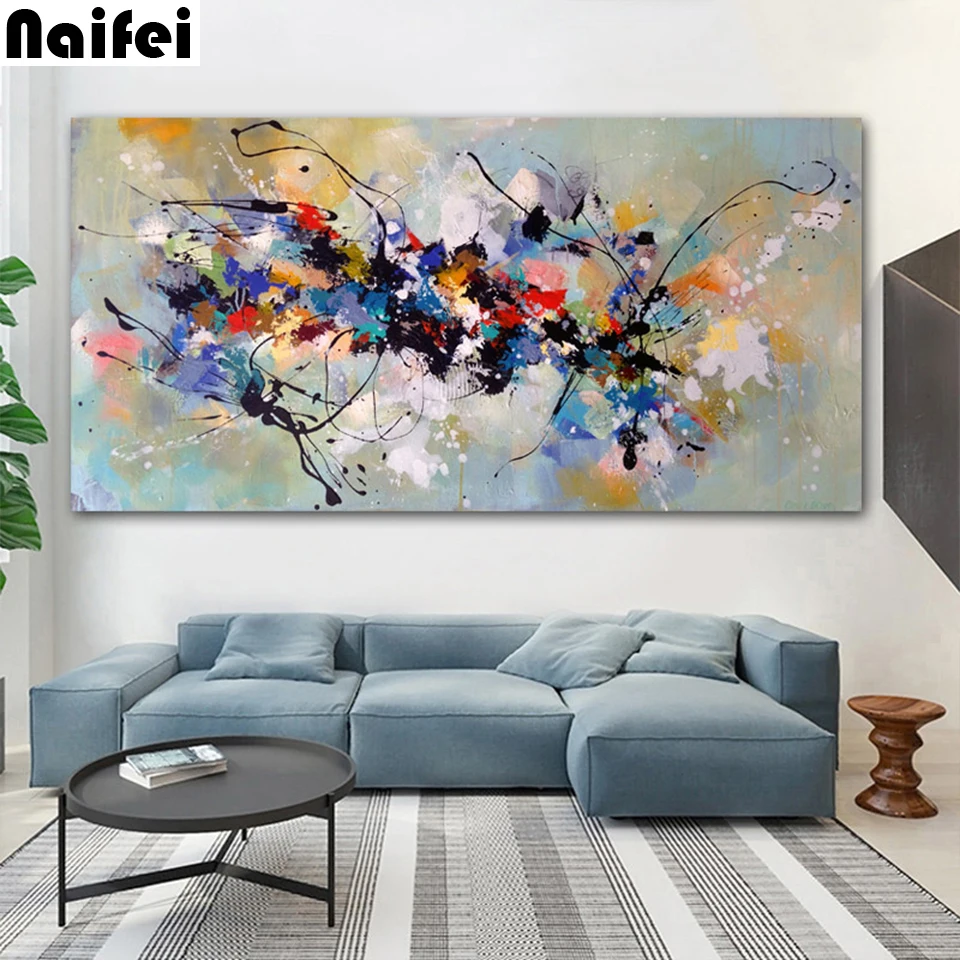 Набор для рисования по мотивам линий полноразмерная Мозаика из круглых страз