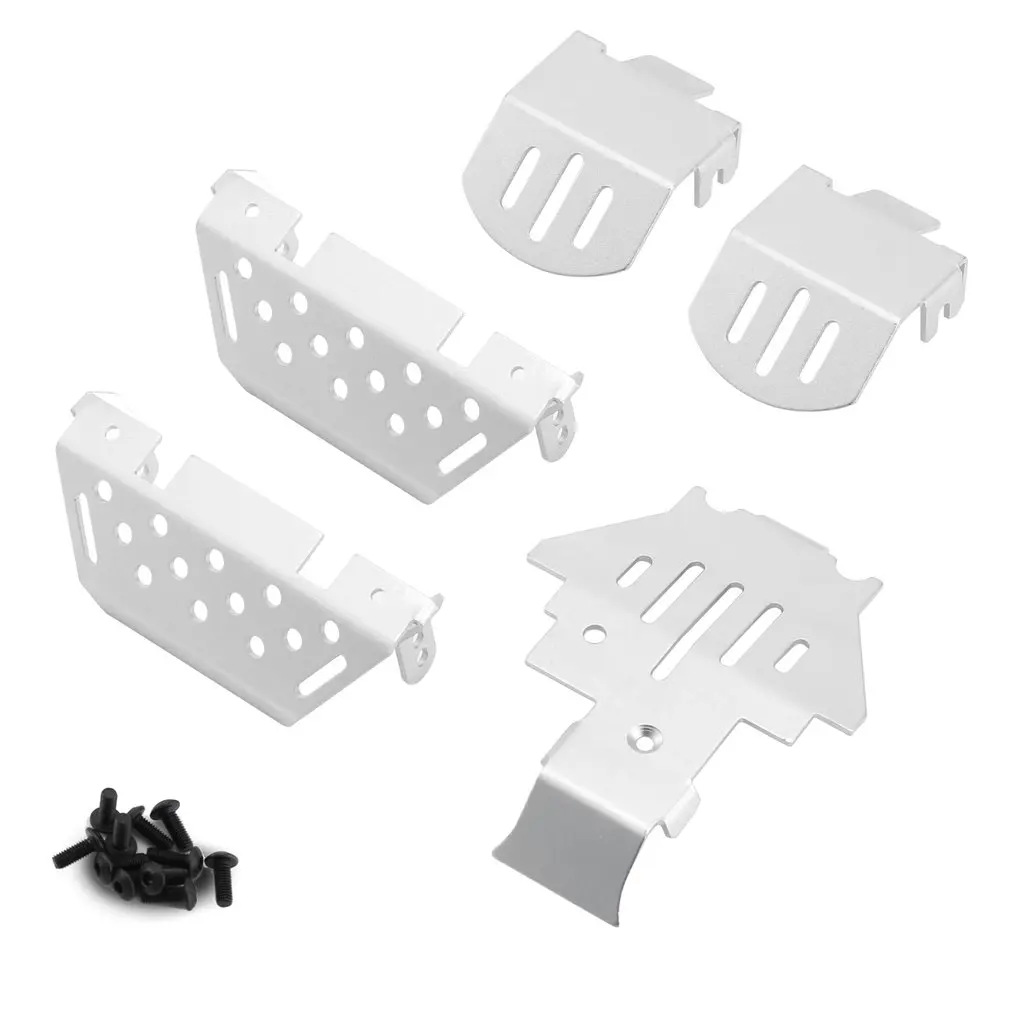 

5PCS/Set Aluminum Alloy Chassis Armor Protective Plates Axle Anti-collision Guard For TRAXXAS 1/10 RC Crawler TRX-4 TRX4