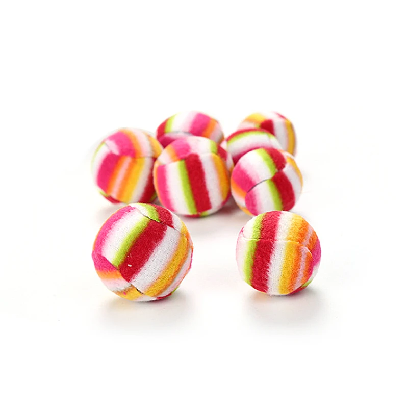 1 шт. Радужный Мяч Пластиковый плюшевый катящийся мяч со встроенным кольцом