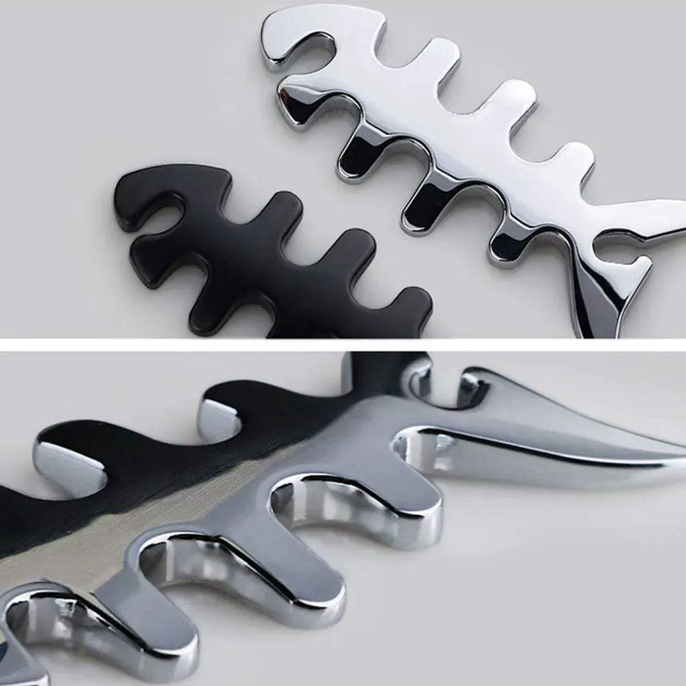 DSYCAR 1 шт. 3D металлическая Рыба кости эмблема наклейка автомобиль внедорожник