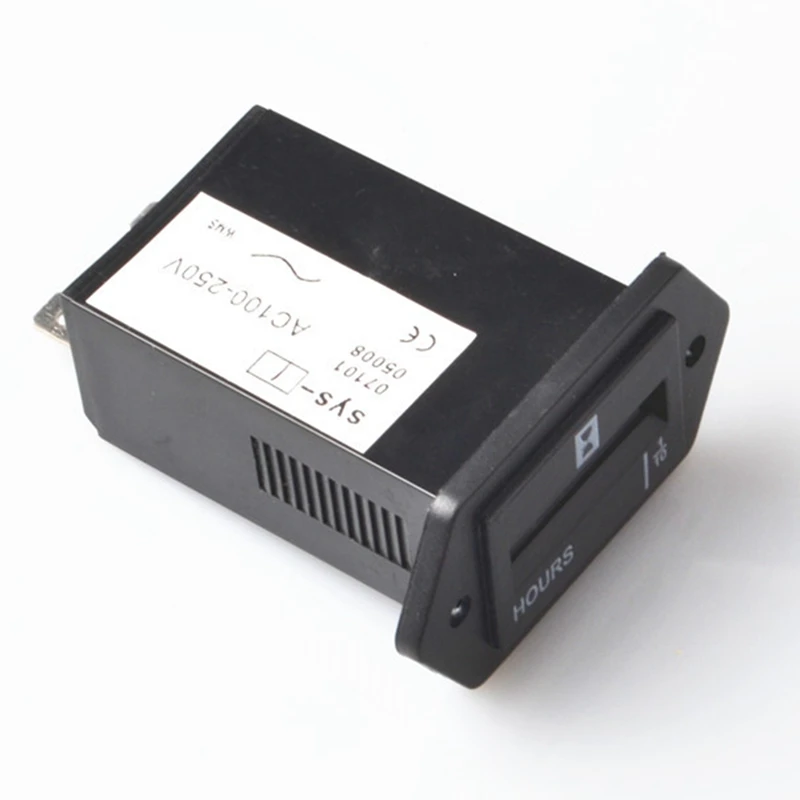 

AC100-250V 6 Digits Hour Meter Complete Sealed Quartz Timer Counter For Generator Boats Automobiles ATV UTV Go Carts