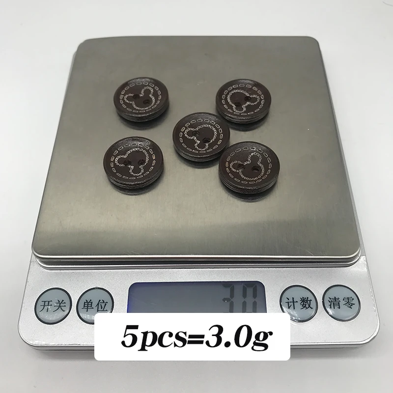 XINDONG круглая фигурка медведя деревянные швейные пуговицы для скрапбукинга кофе 2