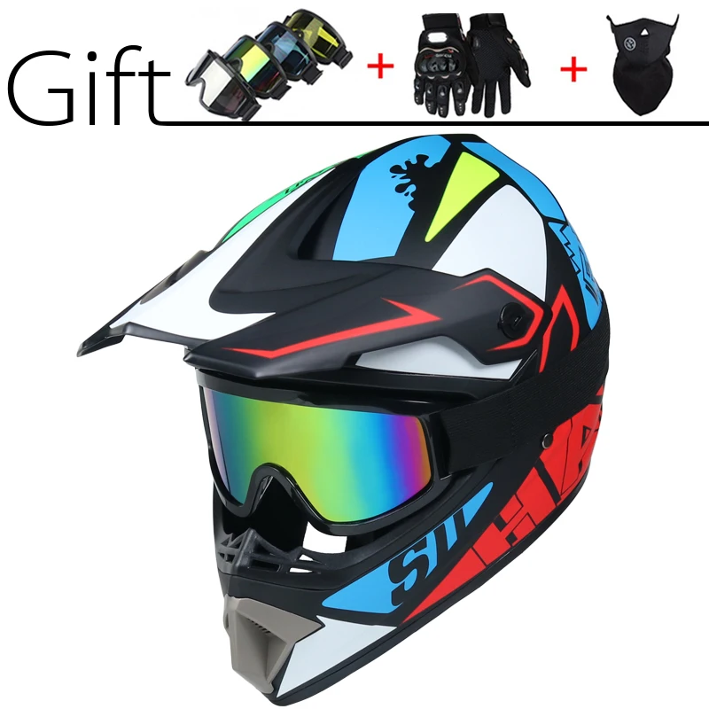 Off Road Motocross Helmet Moto Racing Adult ATV Downhill MTB DH | Автомобили и мотоциклы