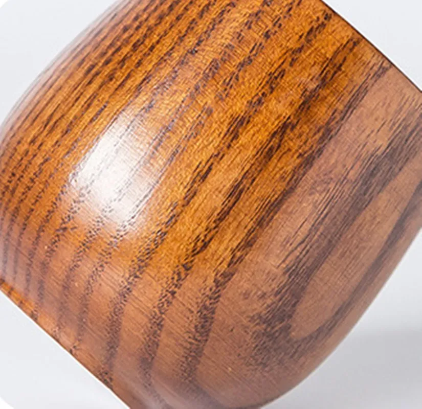 Японский стиль натуральная деревянная чашка для вина многоразовая кофе молока