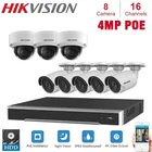 4K HD 16 каналов Hikvision POE NVR с 4MP ip-камерой, сетевая безопасность, ночное видение, система видеонаблюдения, комплекты