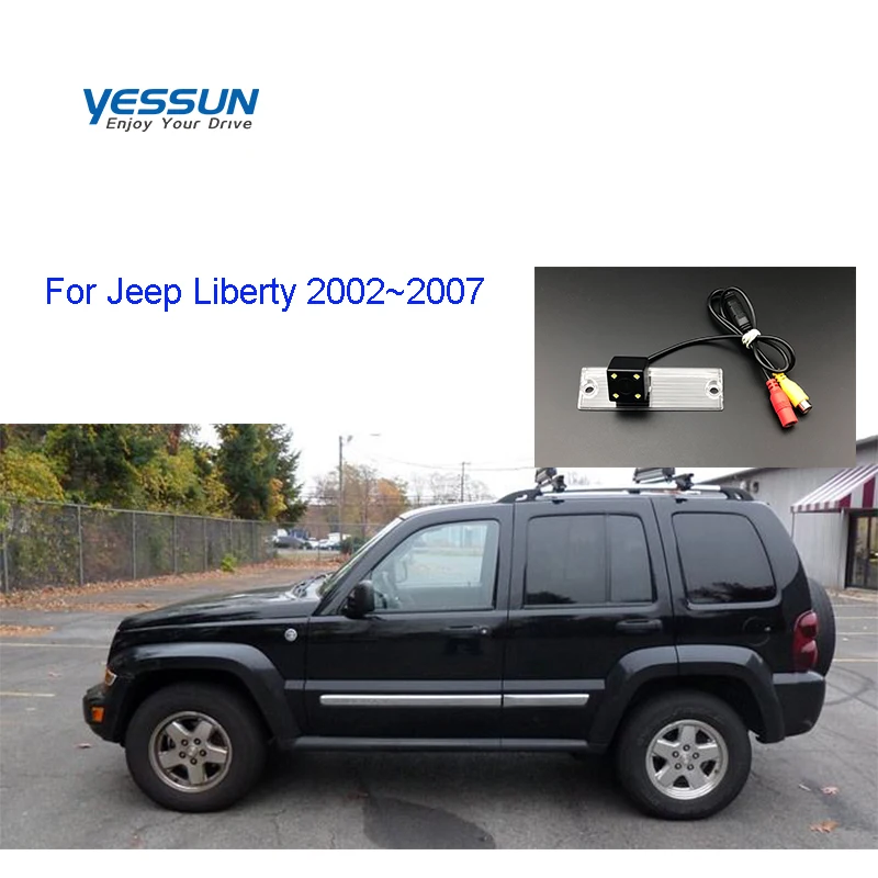 Номерной знак Yessun камера заднего вида для Jeep Liberty 2002 ~ 2007 светодиодный ночное
