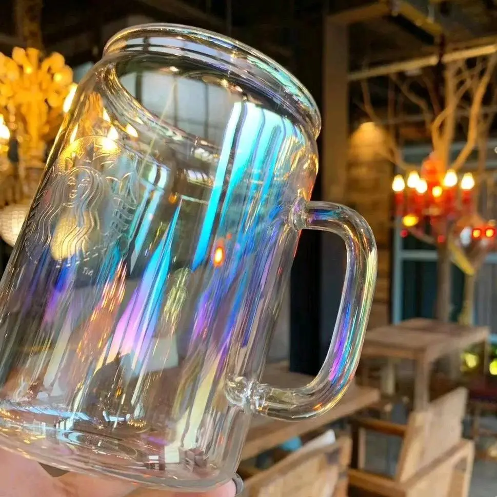 Креативная цветная термостойкая кофейная чашка Звезда Papa Korea Dream Onora Aurora 700 мл из