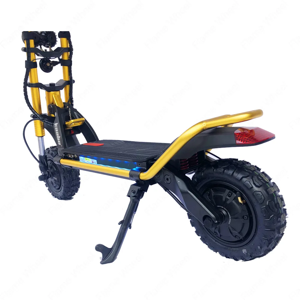 Verkaufen Kaabo Wolf Krieger König + 11 Zoll 72V 28AH LG Batterie 2*1500W Top Geschwindigkeit 100km/h Elektrische Roller Mit Hydraulische Dämpfung