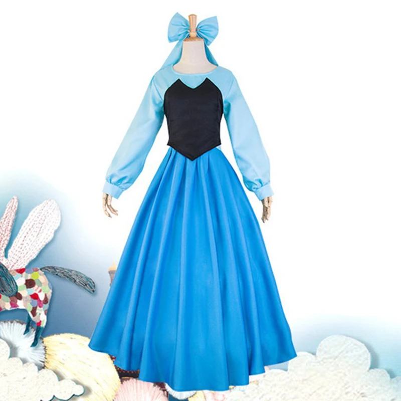 The Mermaid of the Child Plays Cosplay Anime Costume Daughter Sea Ariel Adult Dress Cos Women's |