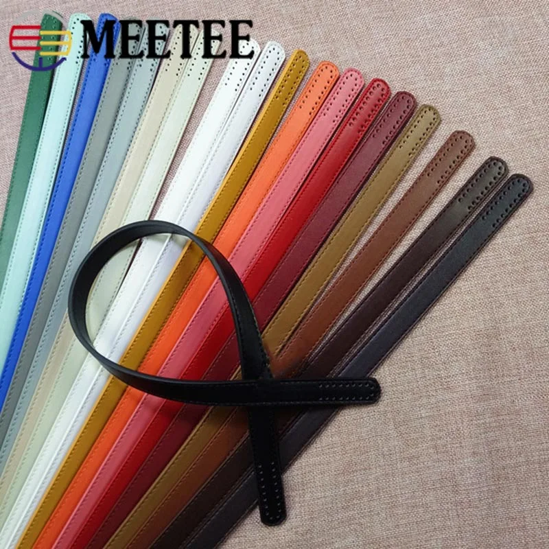 Meetee 65x1.8cm PU Bag Belt Strap Adjustable Chain Leather Handle Buckle for Handbag DIY Crafts Handmade Accessories BF235 | Дом и сад