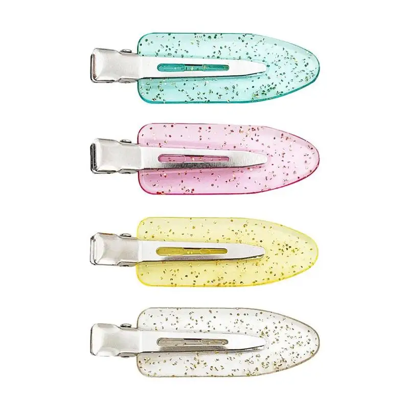 

4pcs/set Hair Clip Seamless No Bend Hair Clips Barrettes Hair Clips For Girls Makeup No Crease Hair Clip Hair Accessories
