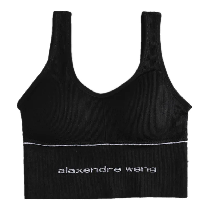 

Women's tube Top solid color sexy high quality sports yoga U back Women's underwear breathable comfortable seamless women's bra