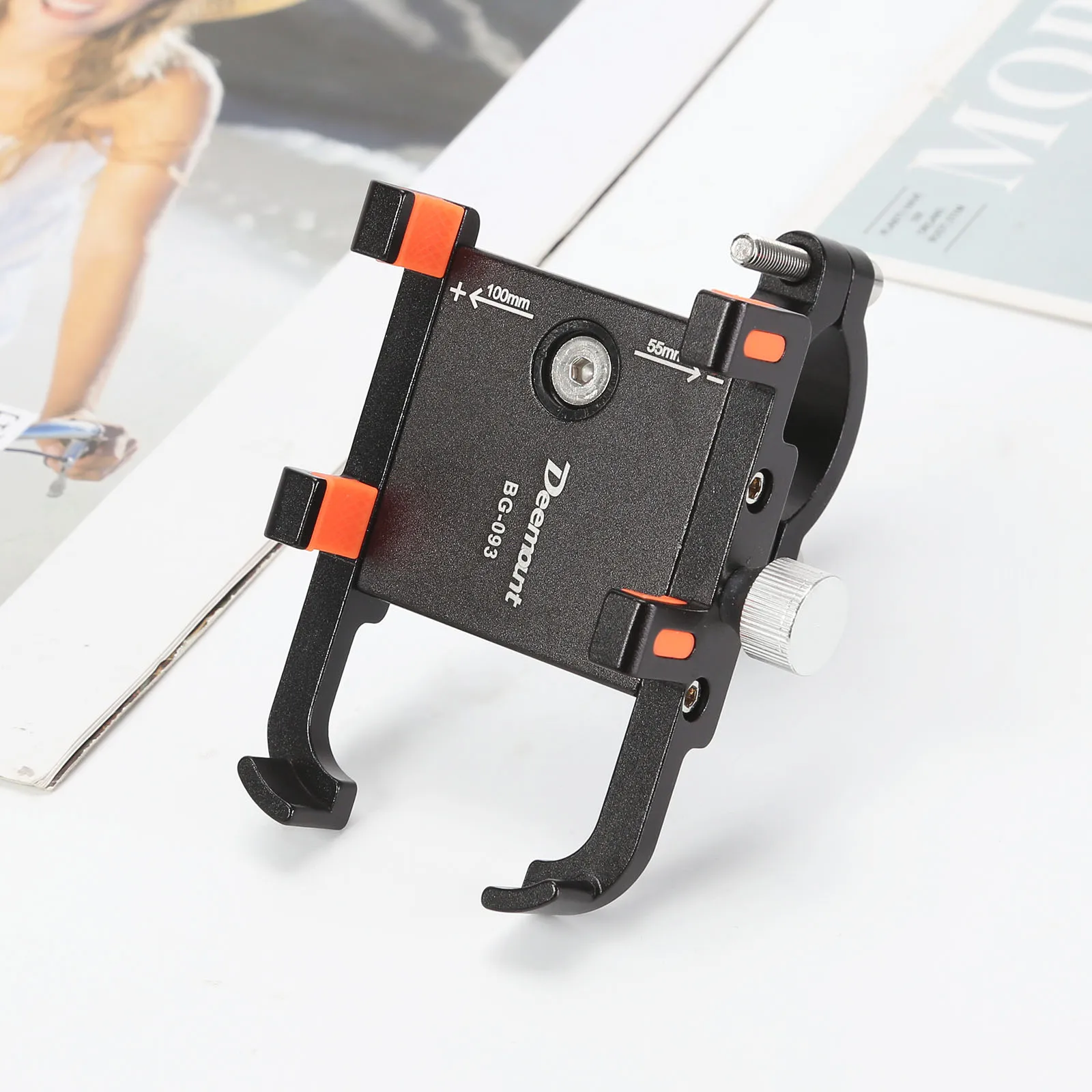 aluminum bicycle phone holder for 60 100mm width mobile phone durable portable adjustable rack bracket bike accessories free global shipping