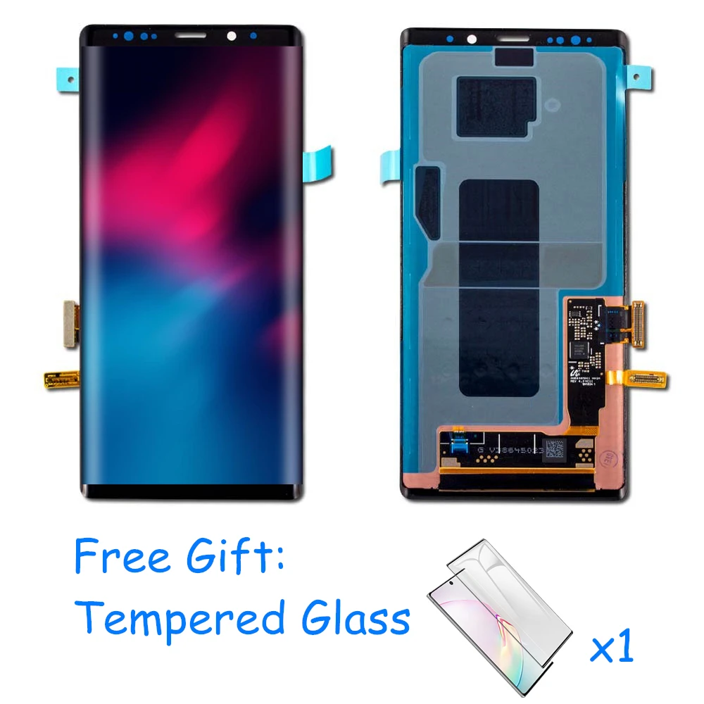 Сенсорный ЖК-дисплей с рамкой 6 4'' для SAMSUNG GALAXY Note 9 Note9 N960F | Мобильные телефоны