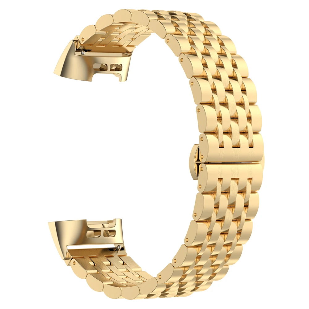 Watchband For Fitbit Charge 4 Smart Bracelet Straps Stainless Steel Watch Band Strap Charge4 Replacement Accessories | Электроника